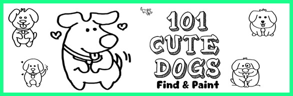 101 Cute Dogs: Find & Paint - Deluxe Edition