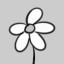 A white snowflake like a flower in summer