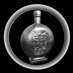 Old metal bottle.