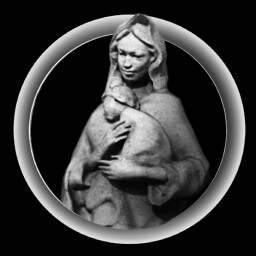 Sculpture of the Madonna.