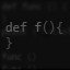 def f () { }