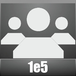 City of 1e5 citizens