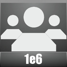 City of 1e6 citizens