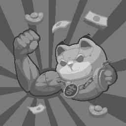 Lady Luck is a cool cat