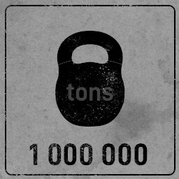 Tonnage sunk 1 000 000 tons
