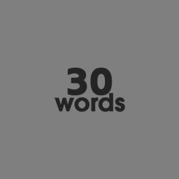 30 Words Learnt!