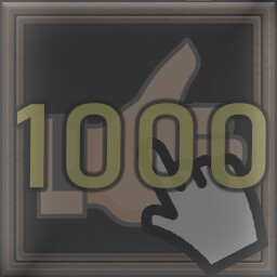 Flip a coin actively 1000 times