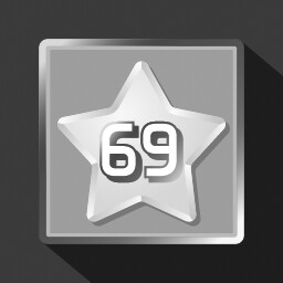 Get 69 stars (square grid)