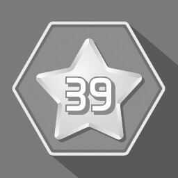 Get 39 stars (hexagon grid)