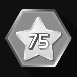 Get 75 stars (hexagon grid)