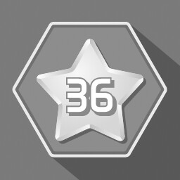 Get 36 stars (hexagon grid)