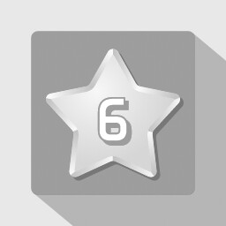 Get 6 stars (square grid)