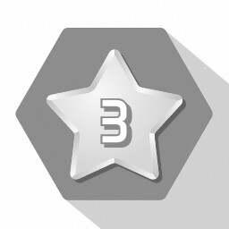Get 3 stars (hexagon grid)