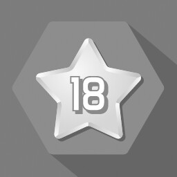 Get 18 stars (hexagon grid)
