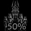 50% OF THE CASTLE IS LIT