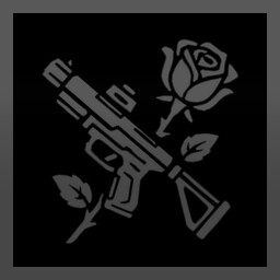 Gun and rose