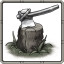 Silver woodcutter