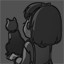 A Girl and Her Cat