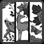 Boar, Deer, Butterfly
