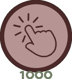 1000 Clicks