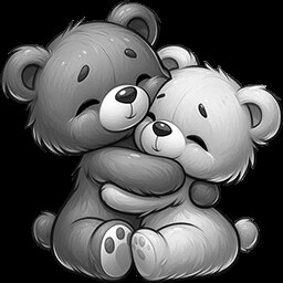 Couple teddy bears