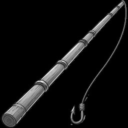 Bamboo fishing pole