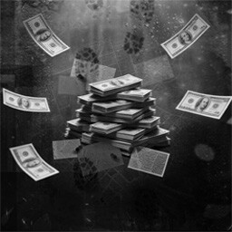 Pour money in.
