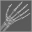 Gold Skeleton Hands 