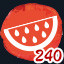 Eating a slice of watermelon 240 Complete