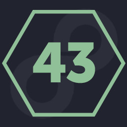 43 hard infinite levels are done.