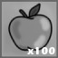 One hundred apples collected
