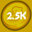 2.5k Coins Spent!
