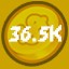 36.5k Coins Spent