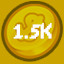 1.5k Coins Spent!