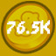 76.5k Coins Spent
