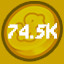 74.5k Coins Spent