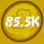 85.5k Coins Spent