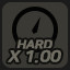 "Hard 1.00X" CLEAR