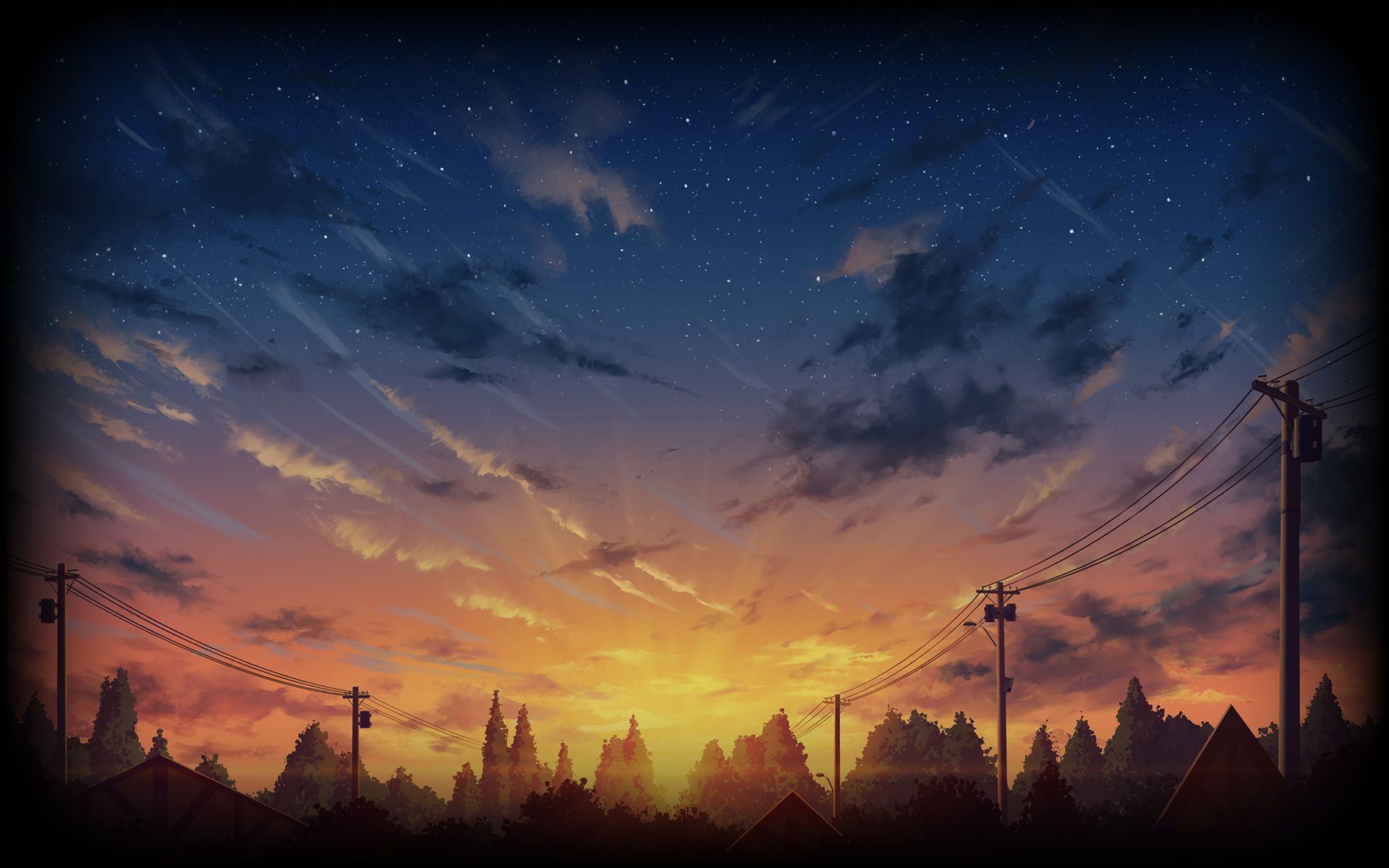 Sunset silhouette
