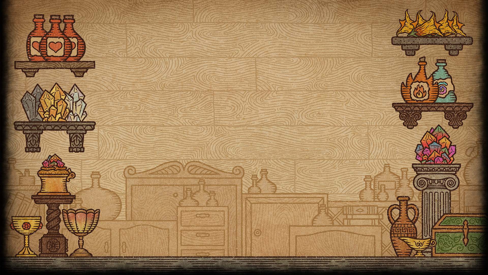 Shelves and Decor