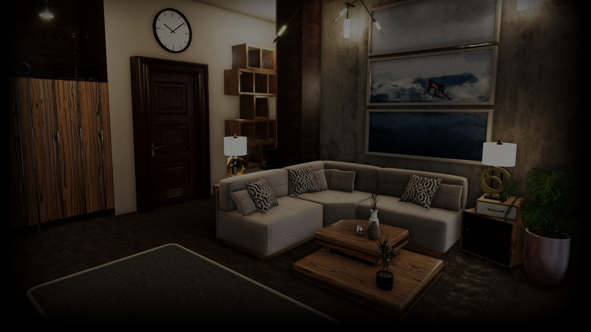 Wooden Living-Room
