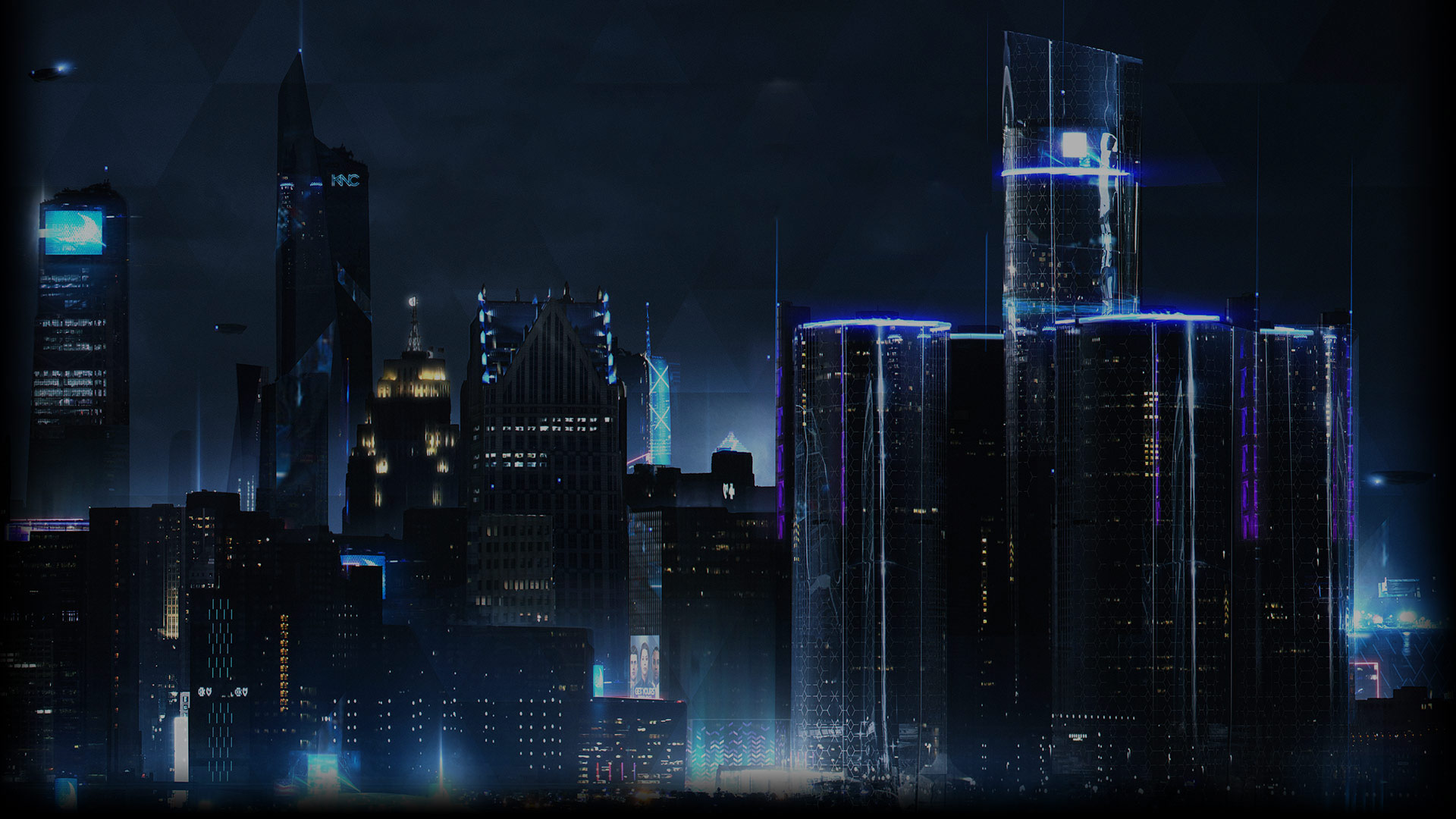 Detroit by night