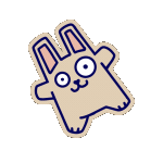 25th Bday Bunny Sticker