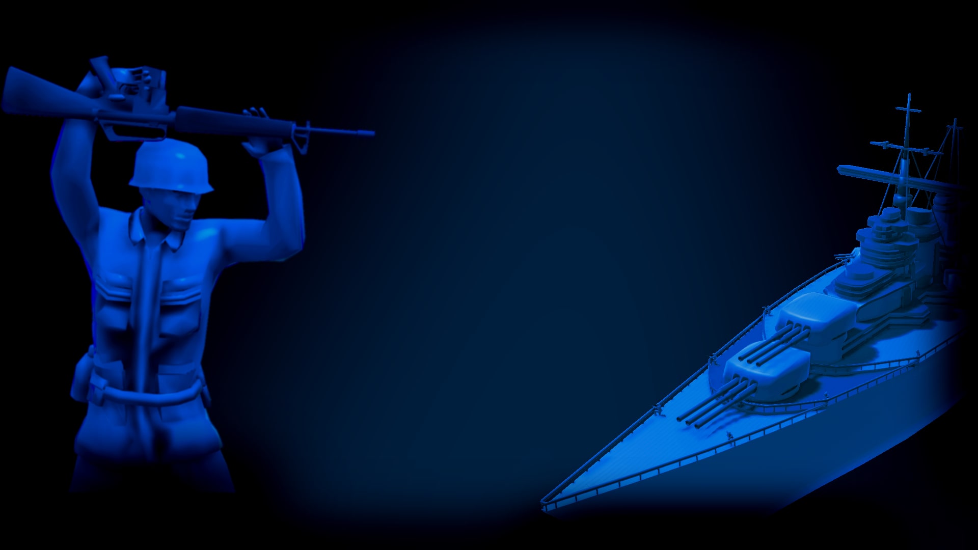 Attack on Toys: Blue Army Background