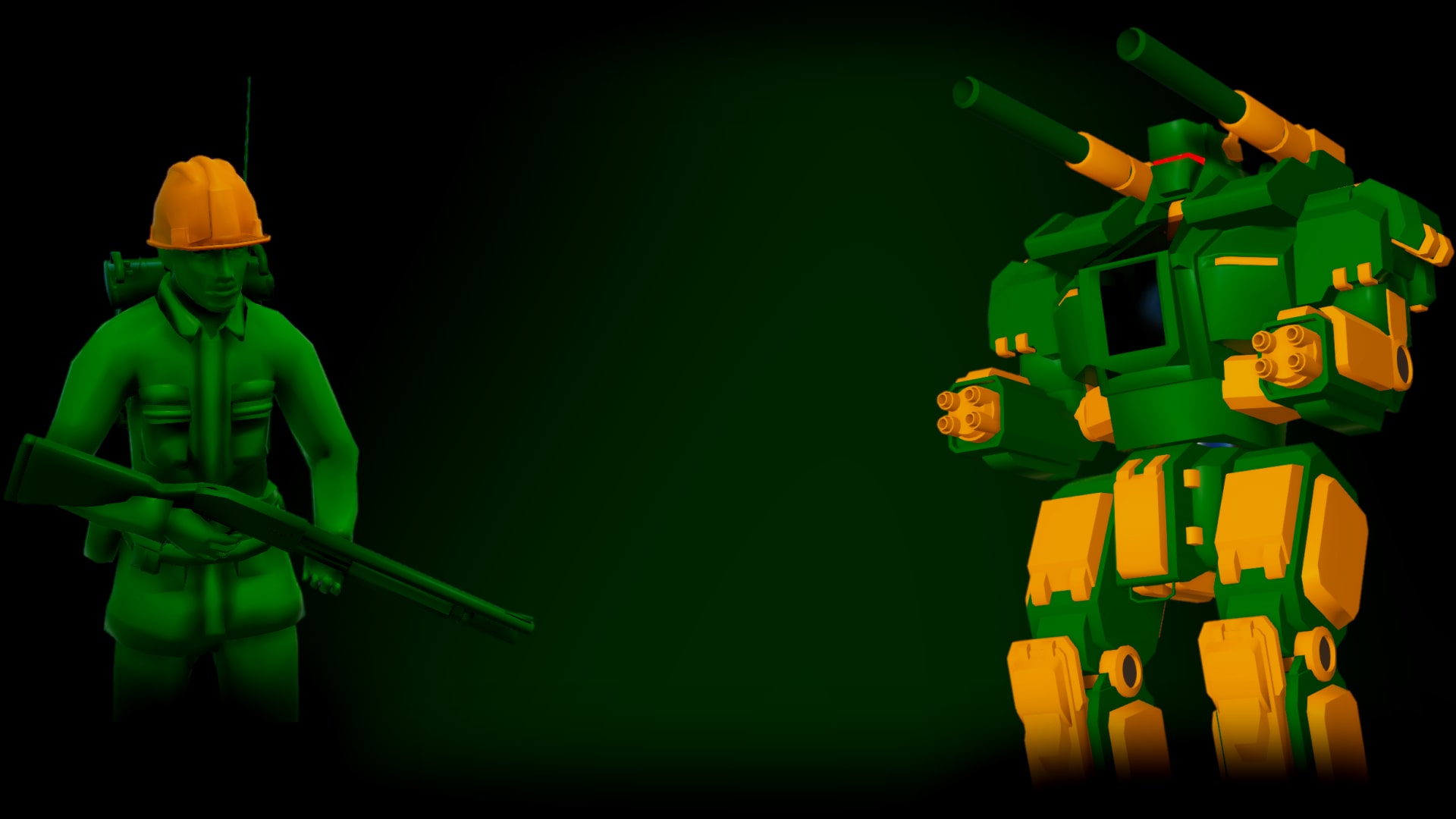 Attack on Toys: Green Army Background