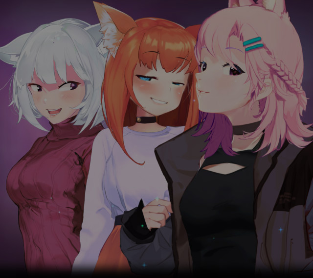 The Three Nekos Stylish