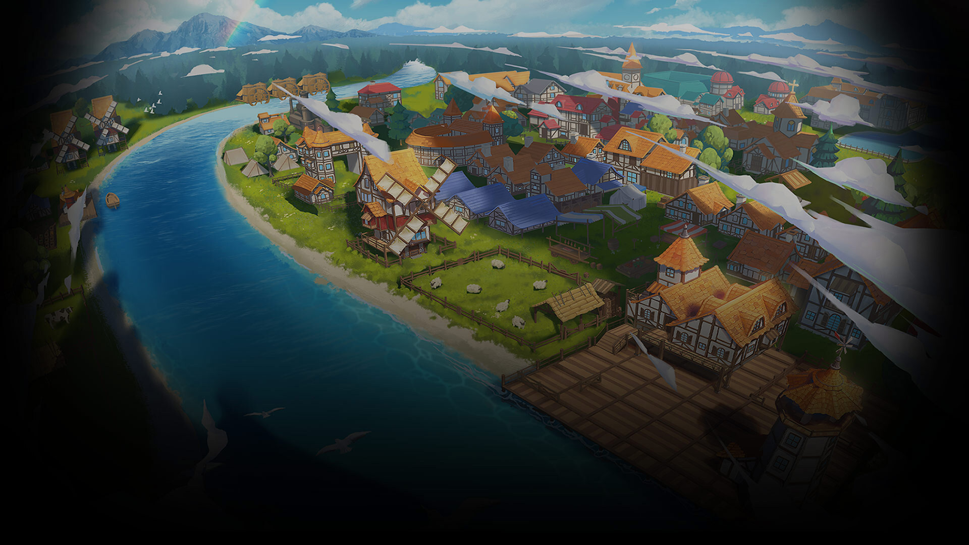 The new town
