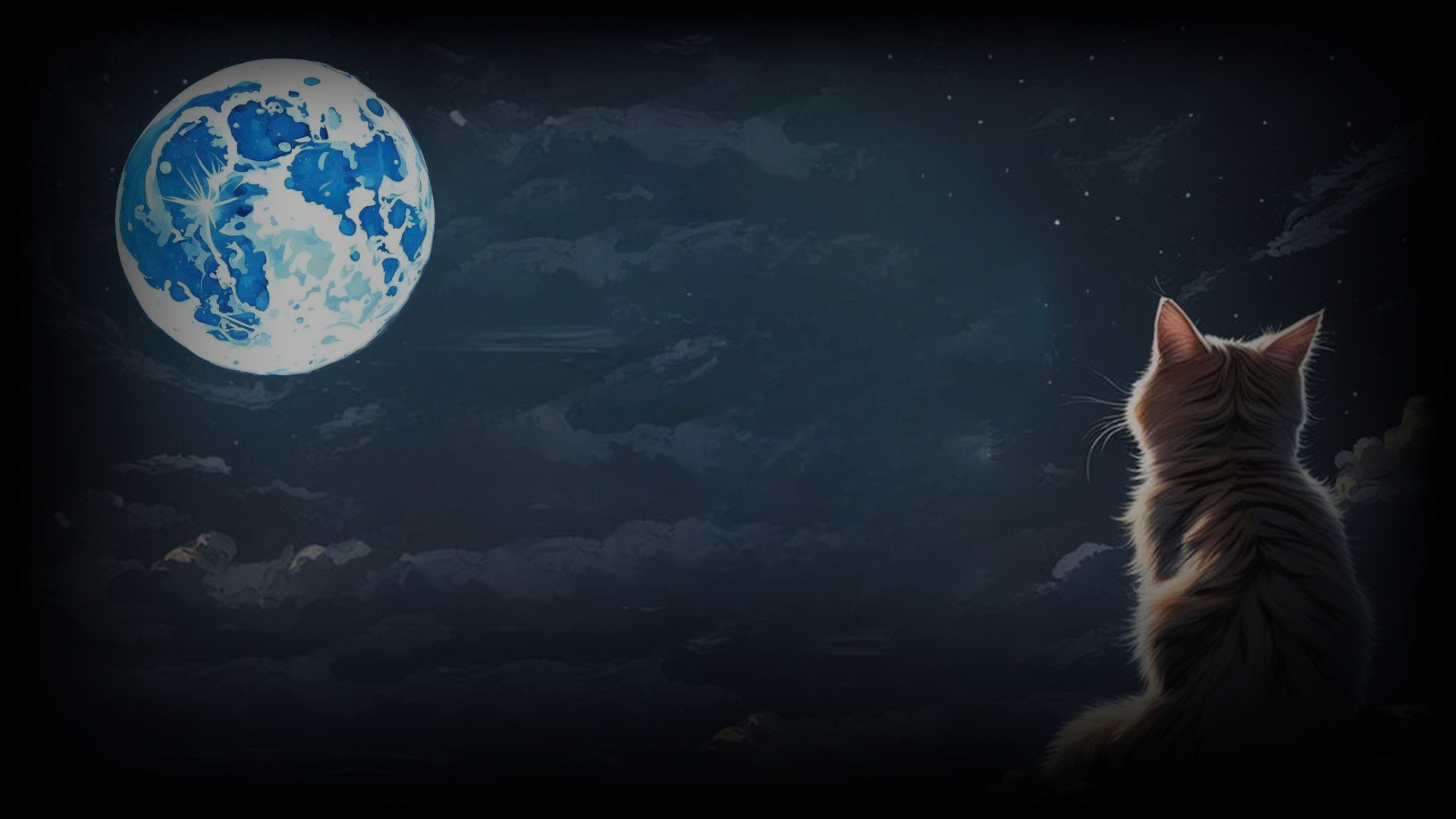 Cute Moon Cat