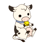 A calm cow