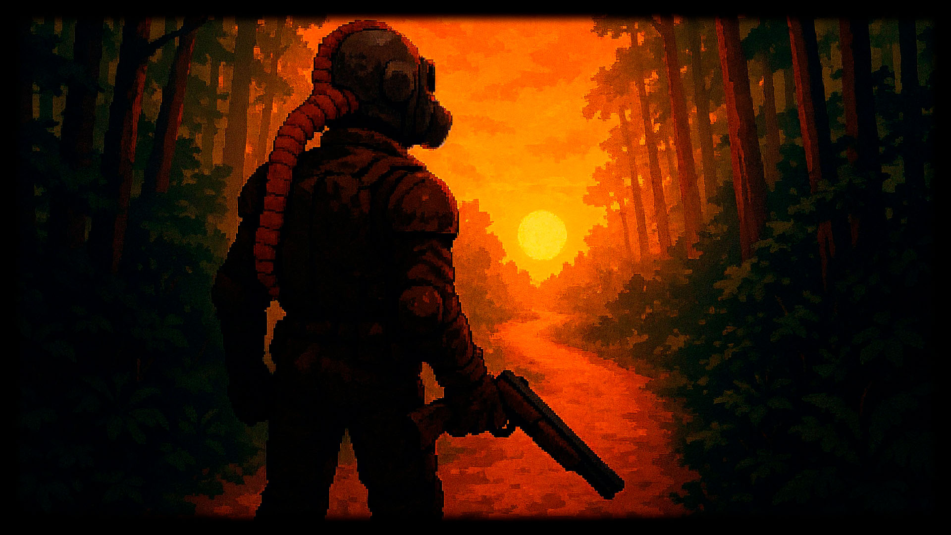 Lone Wanderer at Dusk